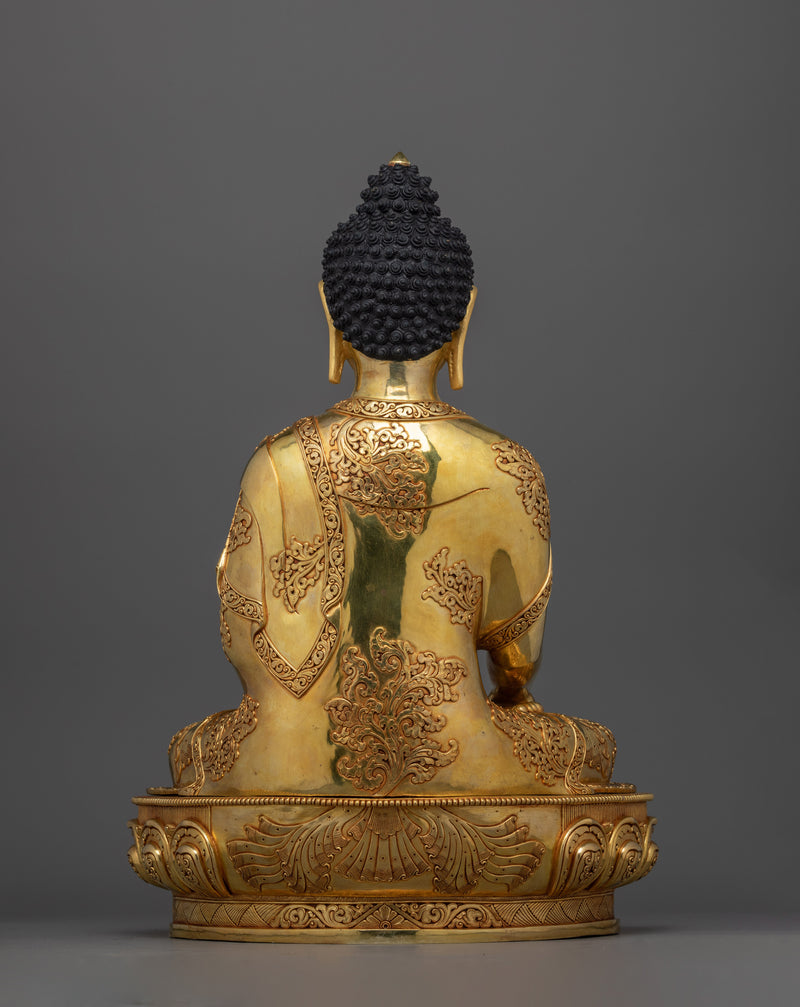 Enlightened Statue of Shakyamuni Buddha | A Sacred Masterpiece of Tranquility