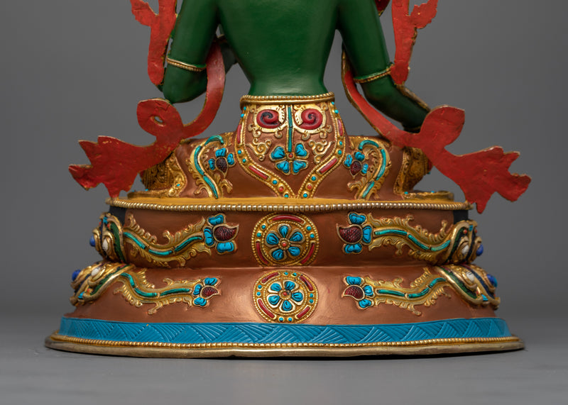 Compassionate Green Tara Artwork for Shrine | The Mother of Liberation