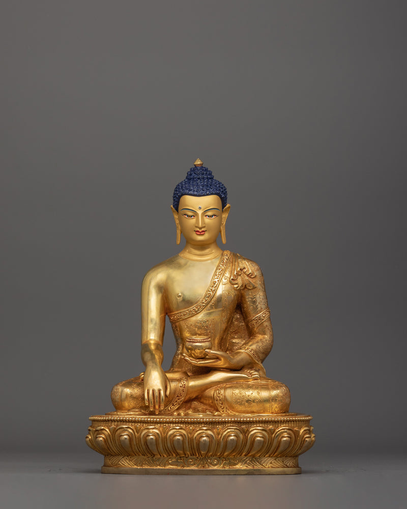 Shakyamuni Buddha Statue Mindfulness Decor | Tibetan Buddhism Artwork