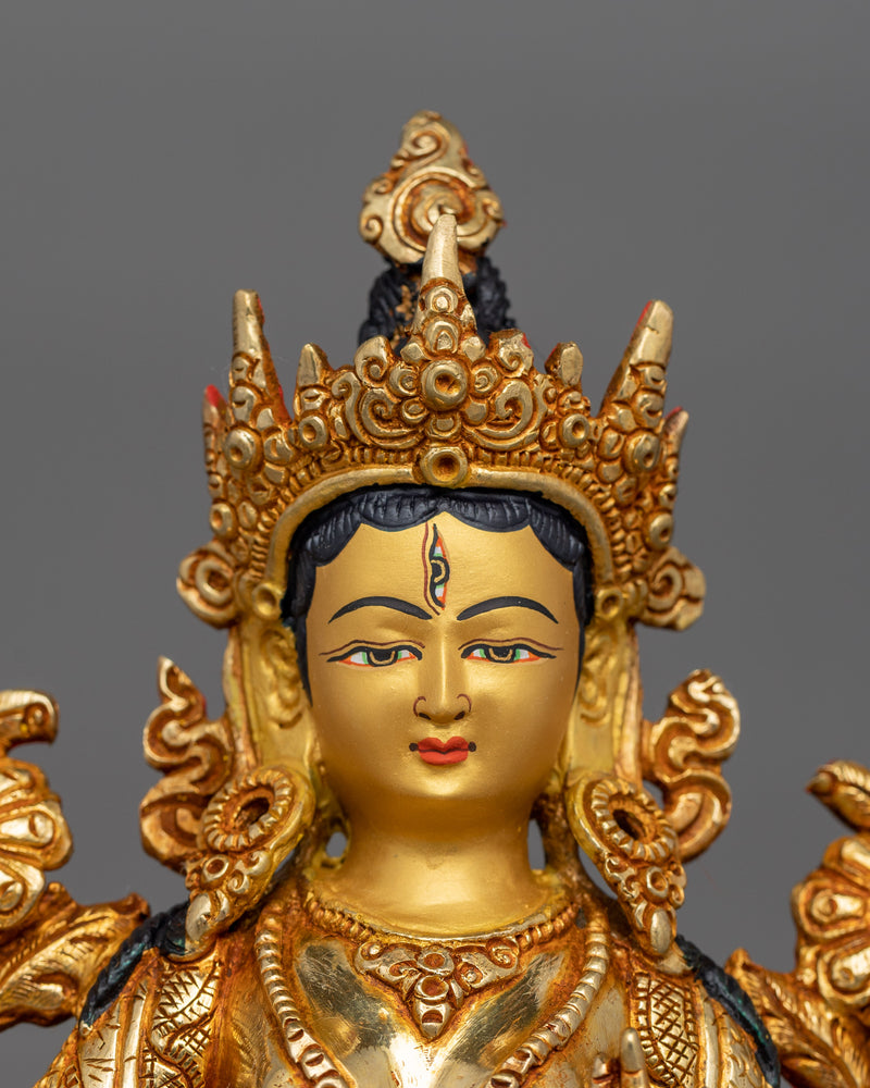 White Tara Bodhisattva with Seven Eyes | Goddess of Eternal Health and Compassion