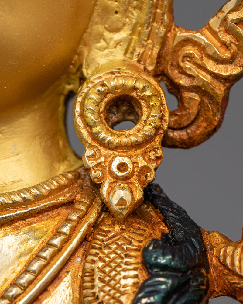 Bodhisattva Deity Holding Flaming Sword Manjushri | Symbol of Wisdom and Knowledge