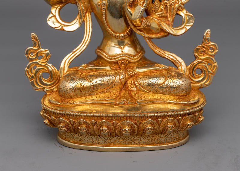 Bodhisattva Deity Holding Flaming Sword Manjushri | Symbol of Wisdom and Knowledge