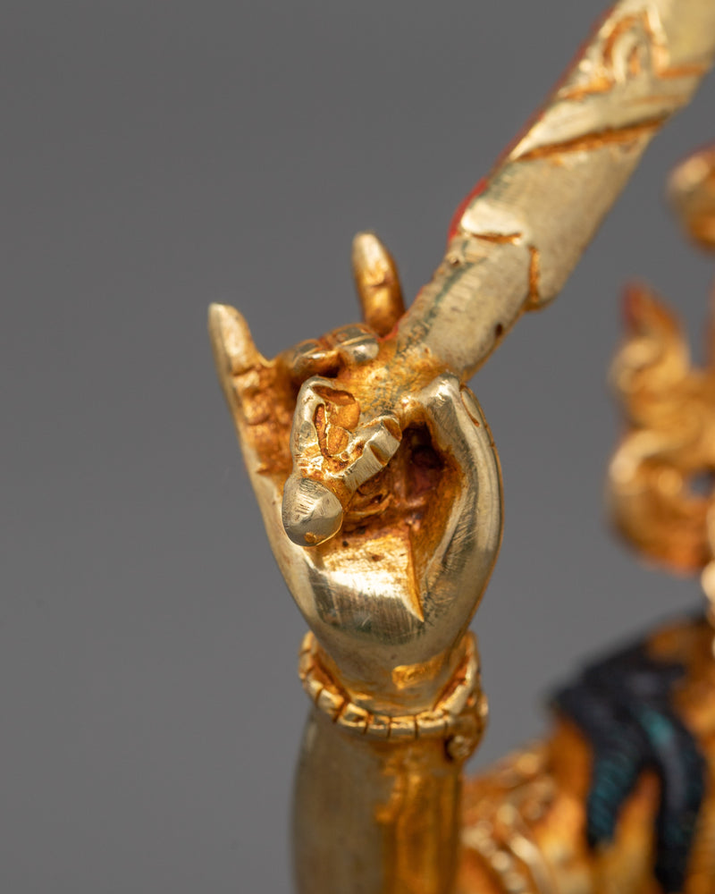 Bodhisattva Deity Holding Flaming Sword Manjushri | Symbol of Wisdom and Knowledge