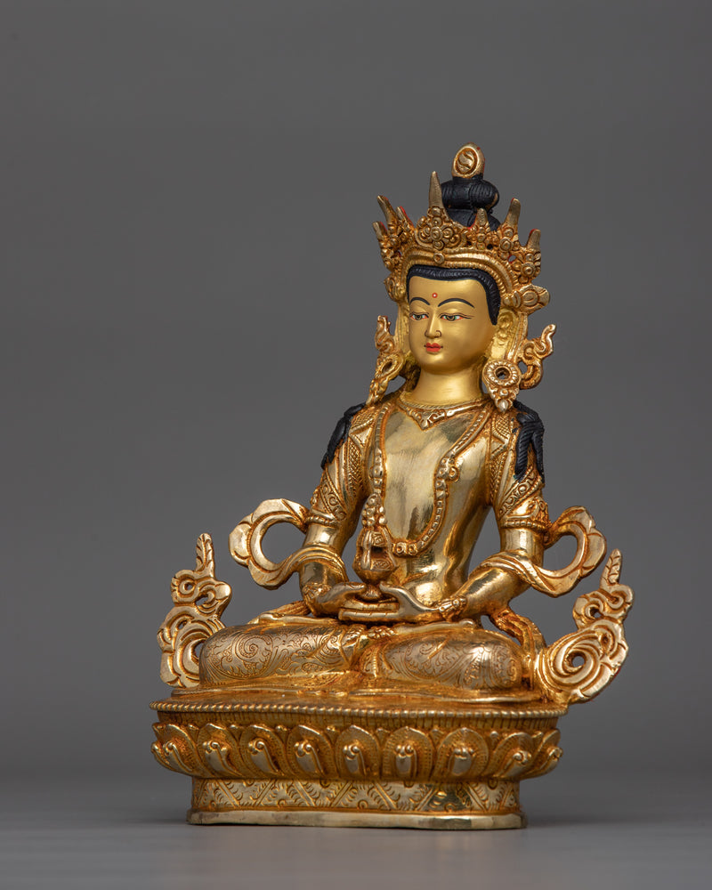 Longevity and Compassion Amitayus Statue | Handcrafted Enlightened Buddha