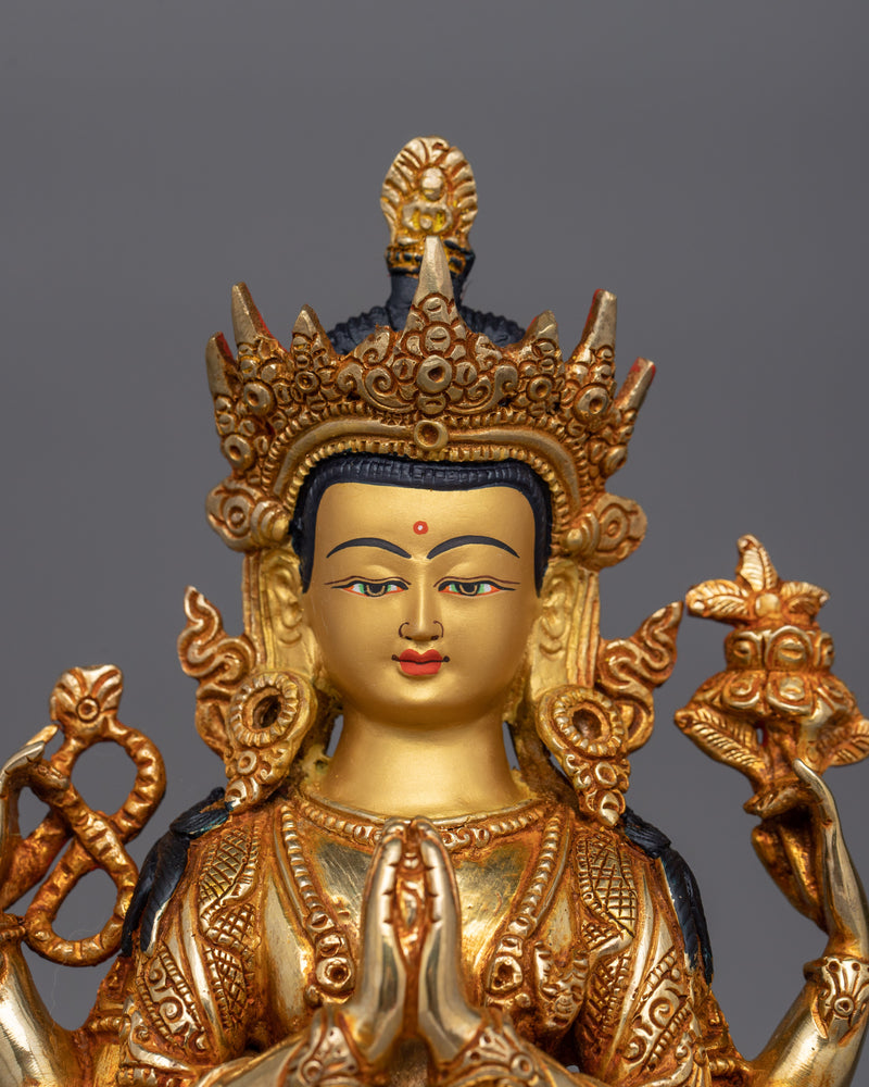 Lord of Infinite Compassion Chenrezig Statue | Symbol of Mercy and Benevolence