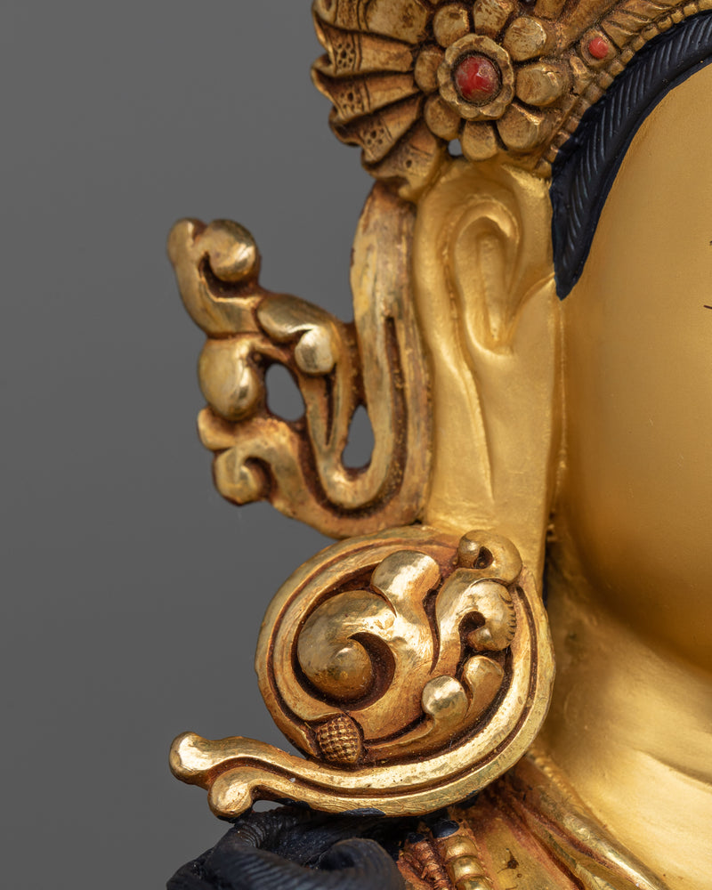 Himalayan Art of Manjushri Bodhisattva Statue | Embodiment of Wisdom and Clarity