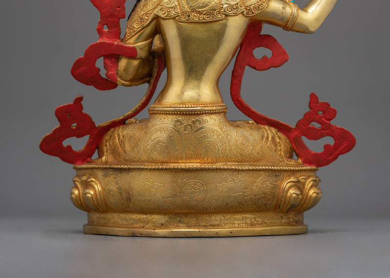 33cm Tibetan Scared Manjushri Statue | Wisdom and Knowledge