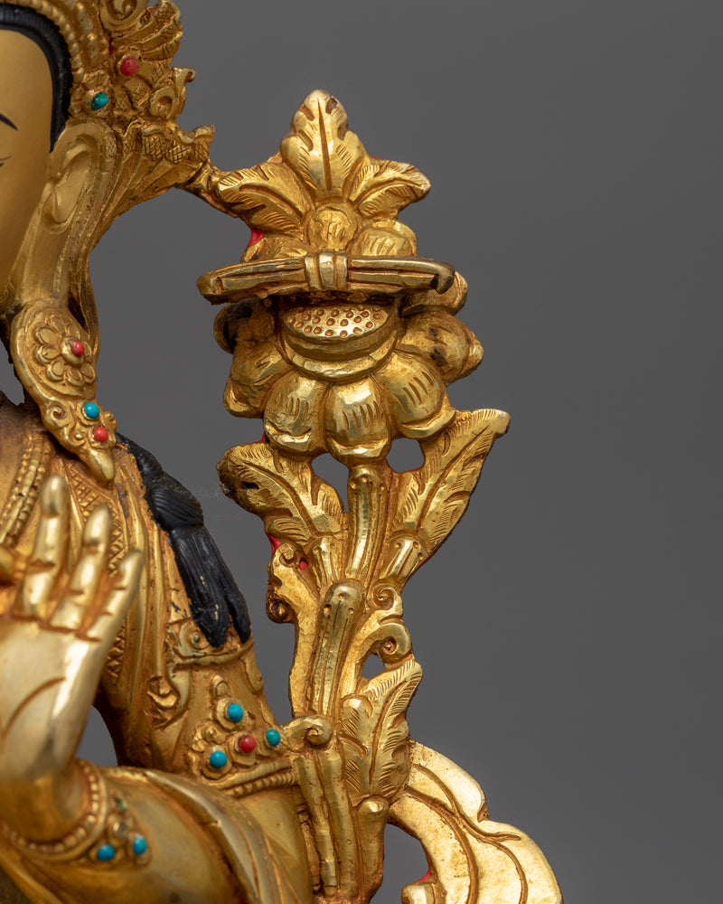 33cm Tibetan Scared Manjushri Statue | Wisdom and Knowledge