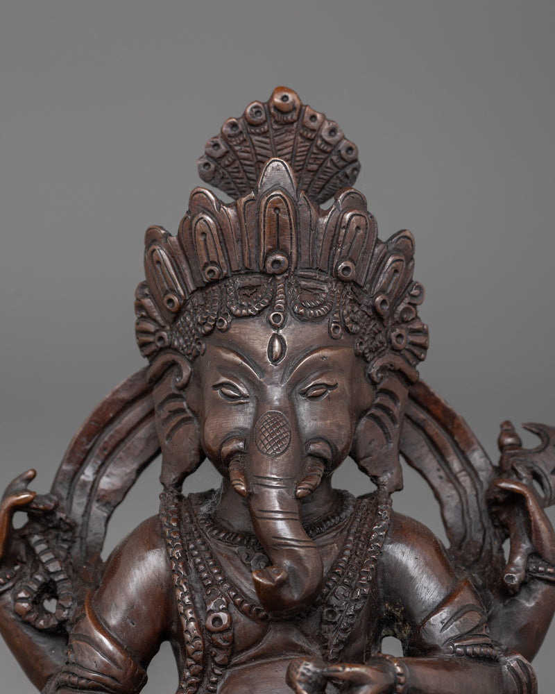 Hindu Lord of Wisdom Ganesh Figure | Spiritual Home Decor Statue