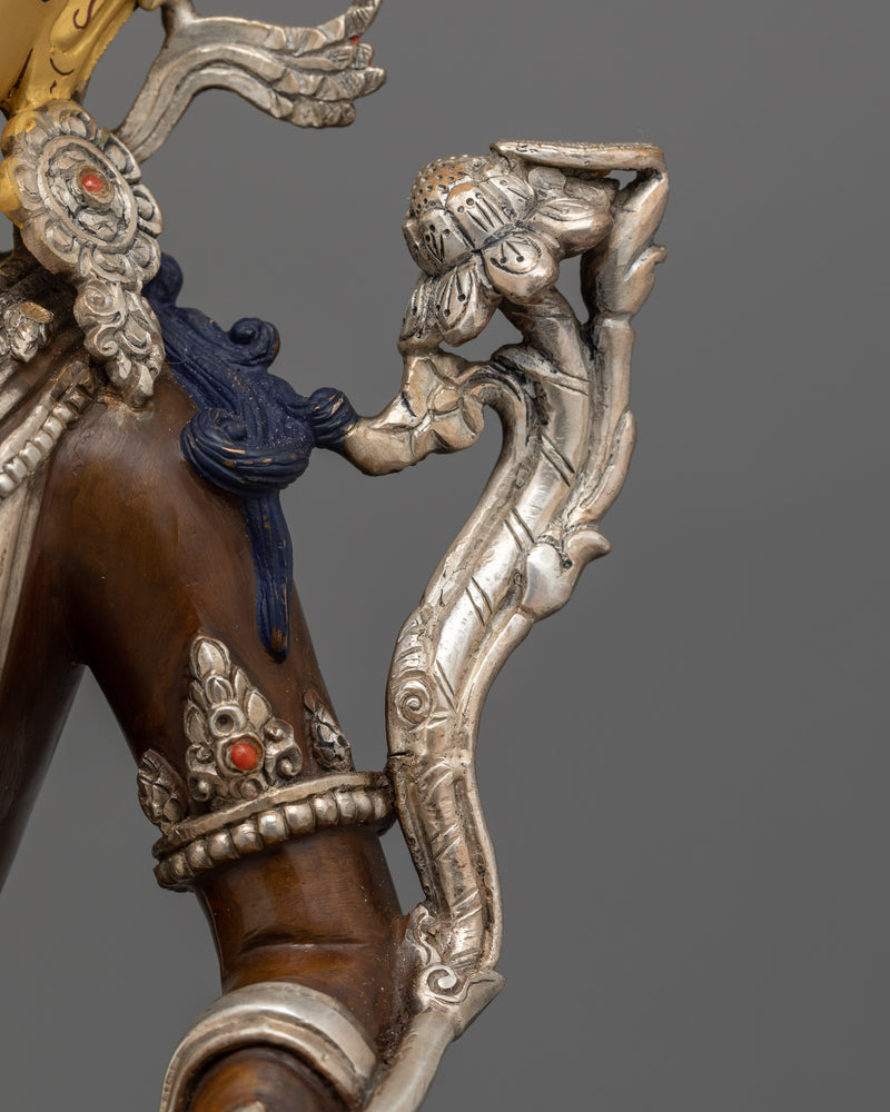 Buddhist Knowledge Deity Manjushri Statue | Spiritual Himalayan Craftsmanship