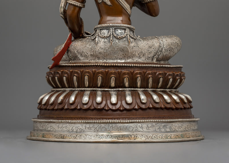 Buddhist Knowledge Deity Manjushri Statue | Spiritual Himalayan Craftsmanship