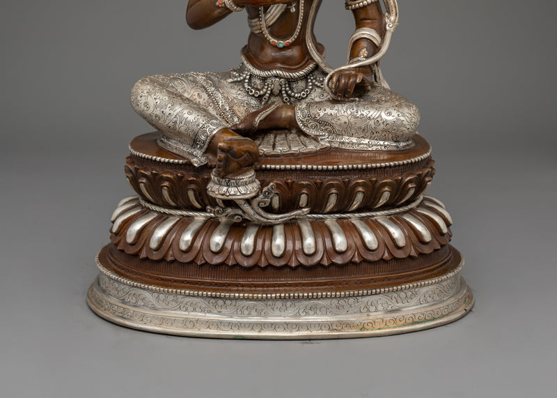 Buddhist Knowledge Deity Manjushri Statue | Spiritual Himalayan Craftsmanship