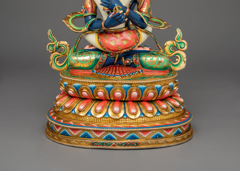 The Tantric Couple Vajradhara and his Consort Statue | Symbol of Ultimate Reality