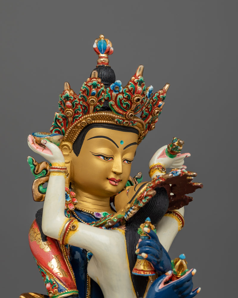 The Tantric Couple Vajradhara and his Consort Statue | Symbol of Ultimate Reality