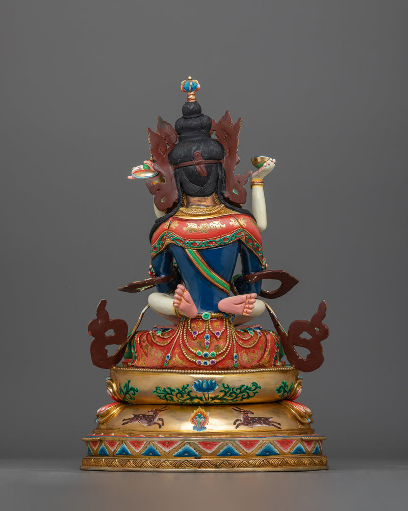 The Tantric Couple Vajradhara and his Consort Statue | Symbol of Ultimate Reality