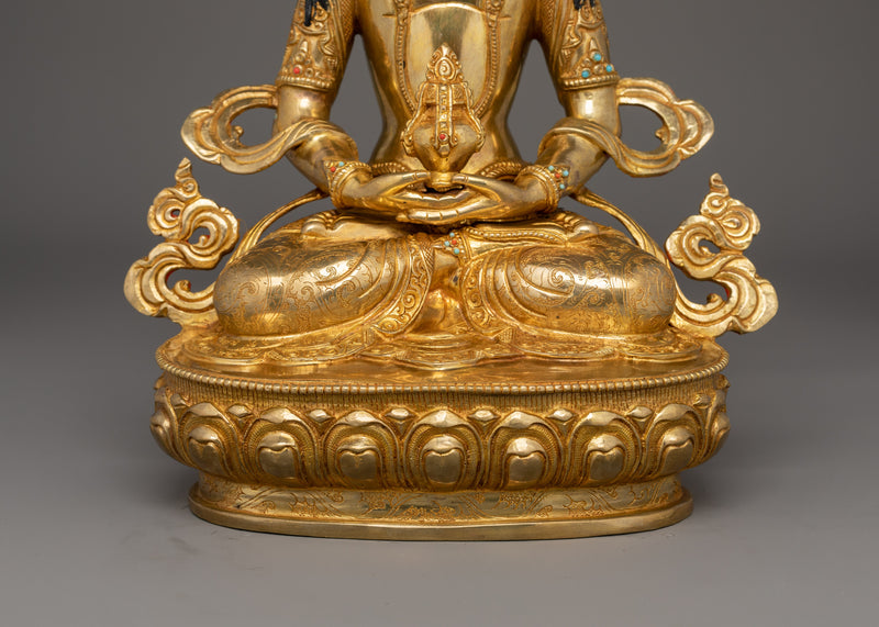 Symbol of Longevity and Compassion Amitayus Statue | Handcrafted Buddhist Art