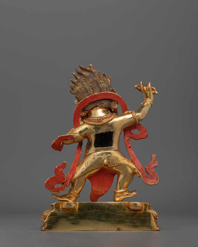 Holder of a Thunderbolt Vajrapani Sculpture | Traditional Himalayan Art of Nepal