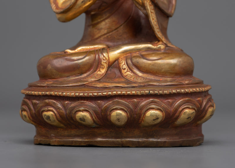 Buddhist Precious Master Je Tsongkhapa Statue | Great Tibetan Lama for Home and Altar