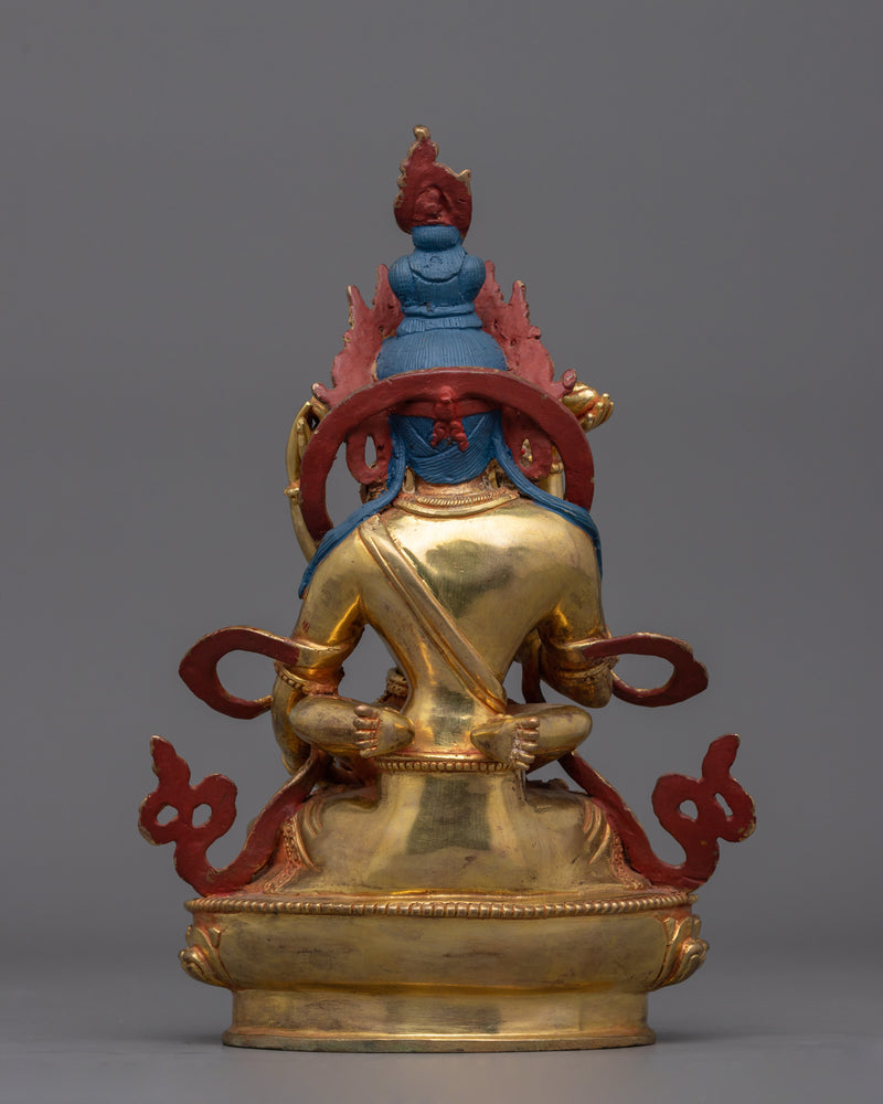 Tranquil Vajrasattva with Consort Figurine | 24K Gold Gilded Sacred Art