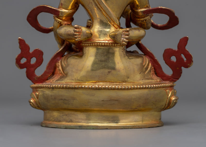 Tranquil Vajrasattva with Consort Figurine | 24K Gold Gilded Sacred Art