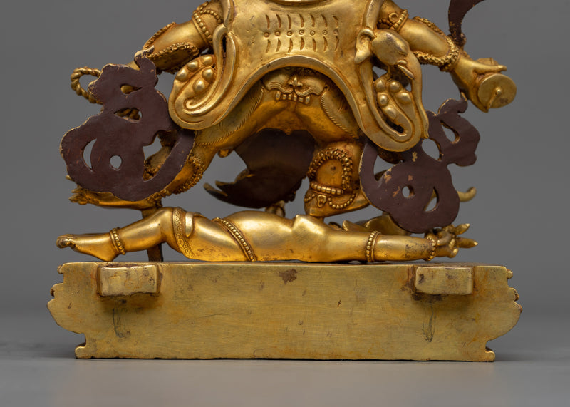 Wrathful Six-Armed Mahakala Sculpture | Spiritual Protector of Dharma