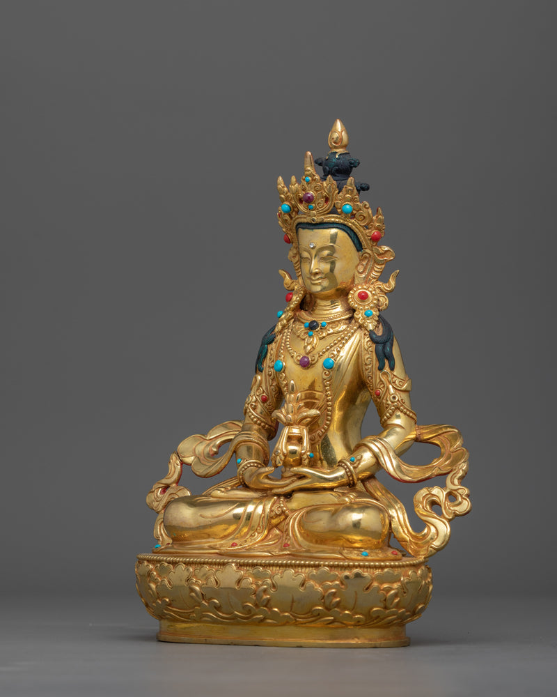 Amitayus Long Life Deity Sculpture | Symbol of Longevity and Spiritual Enlightenment