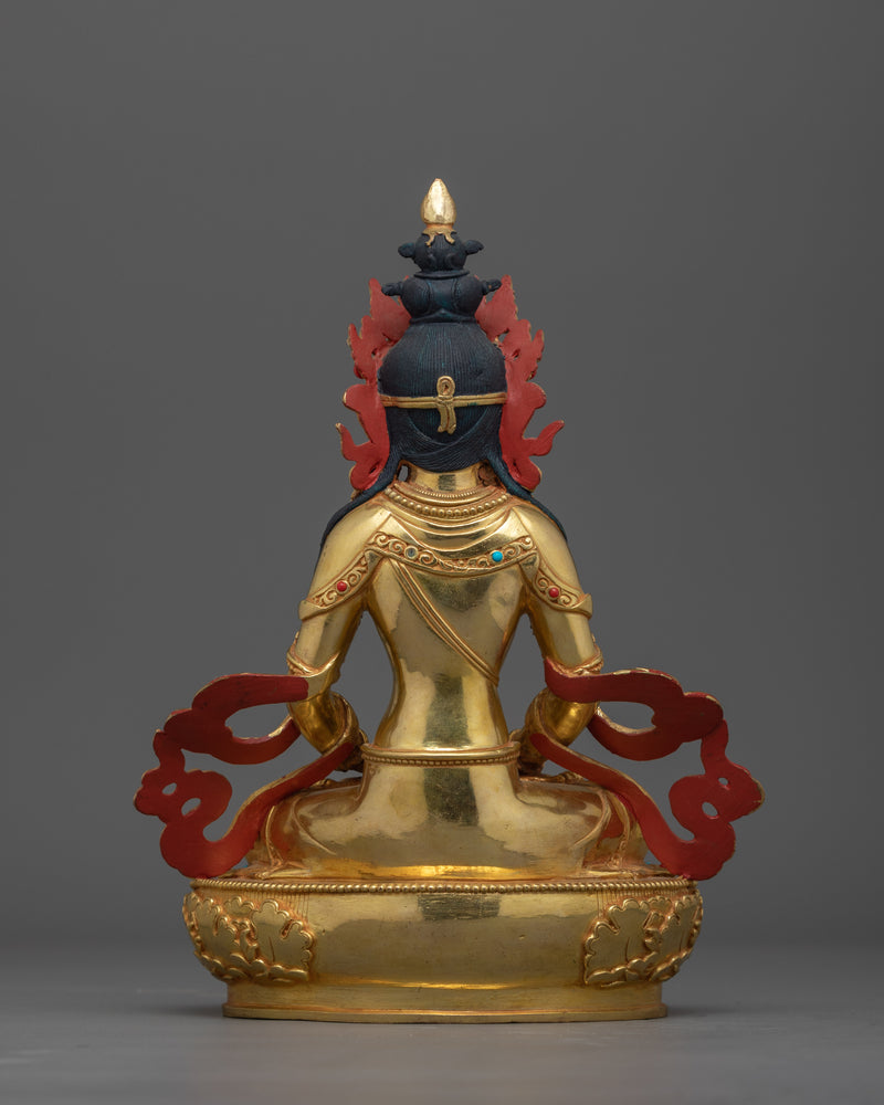 Amitayus Long Life Deity Sculpture | Symbol of Longevity and Spiritual Enlightenment