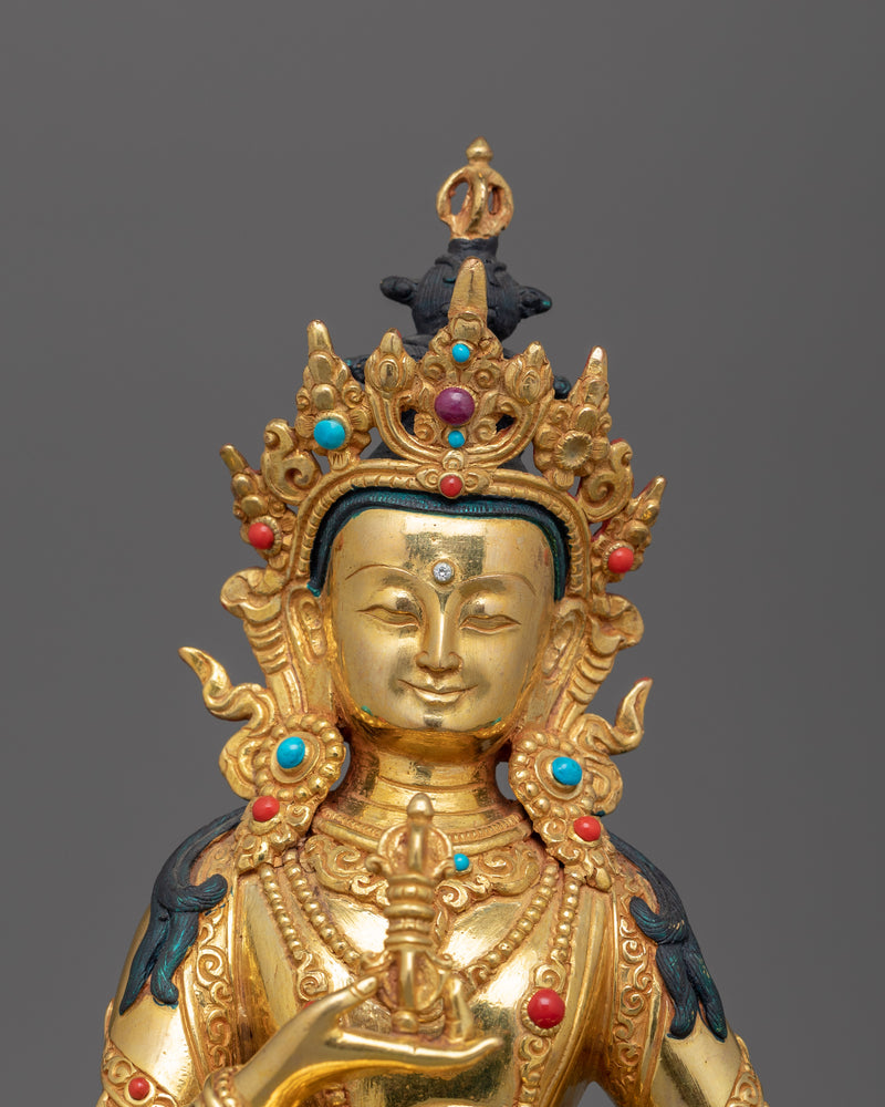 Vajrasattva Tibetan Dorje Sempa Figurine | Protector of Purity and Enlightenment