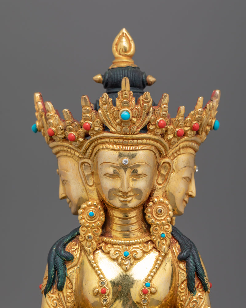 Tibetan Vairocana The Cosmic Buddha | Divine Guardian of Universal Dharma