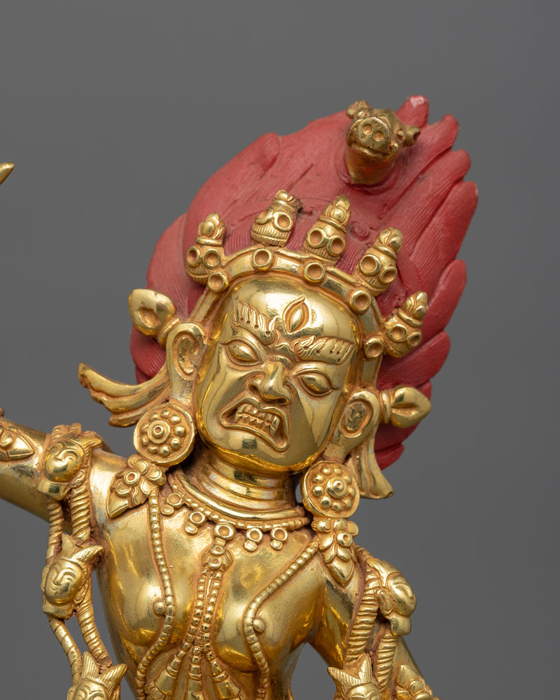 Traditional Wrathful Vajravarahi Figurine | Dorje Phagmo Goddess of Power