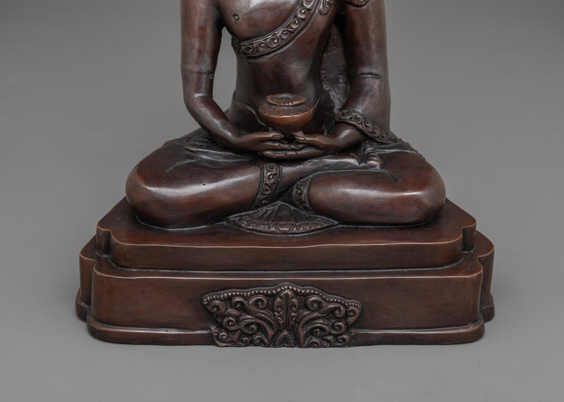 Enlightened Buddha Amitabha Statue for Dharma | Oxidized Buddha Artwork