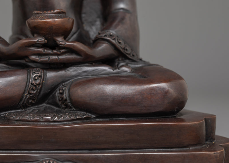 Enlightened Buddha Amitabha Statue for Dharma | Oxidized Buddha Artwork