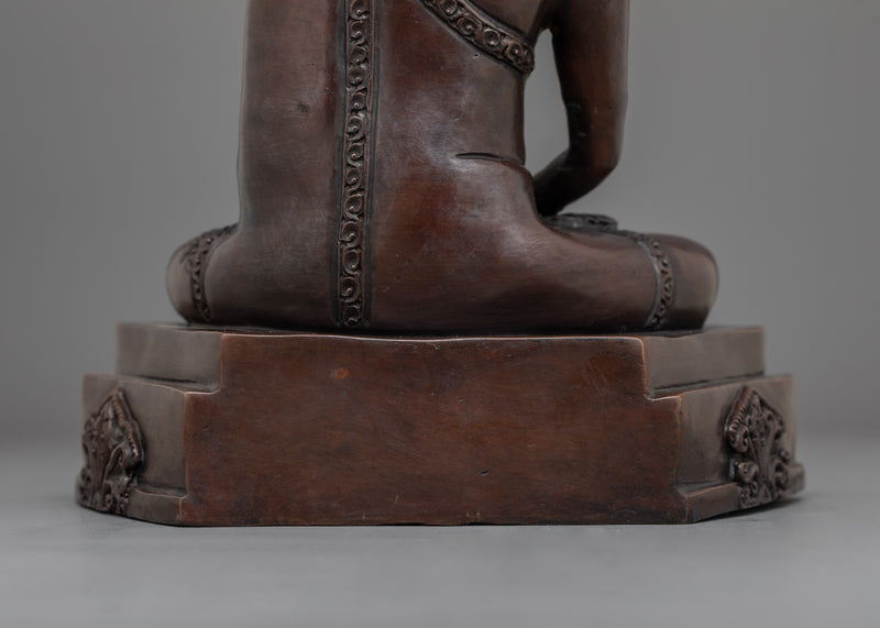 Enlightened Buddha Amitabha Statue for Dharma | Oxidized Buddha Artwork