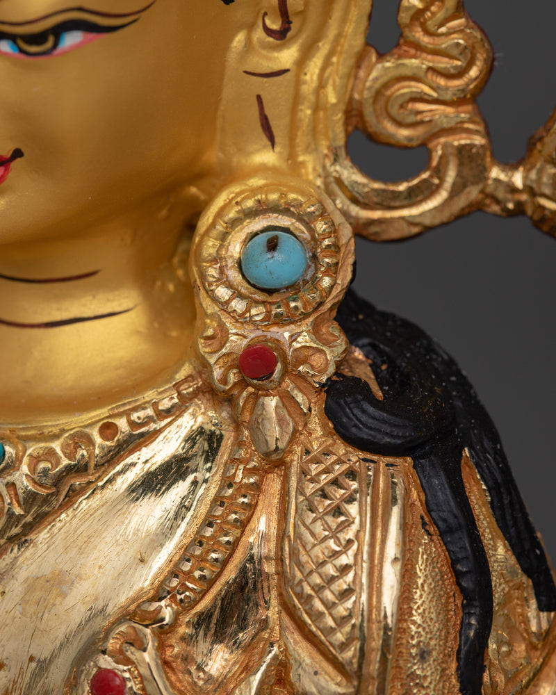 Compassionate Chenresig Dharma Buddha Statue | 24K Gold Gilded Artwork