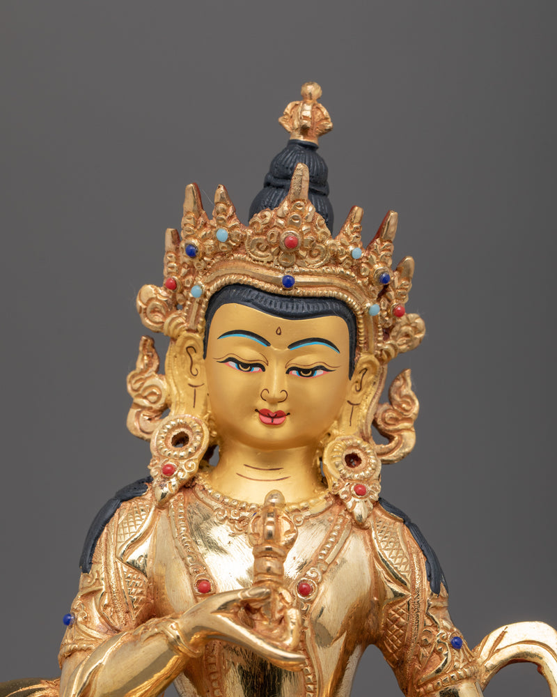 Tantric Buddhism Vajrasattva Buddhist Deity Statue | Enlightened Thunderbolt being