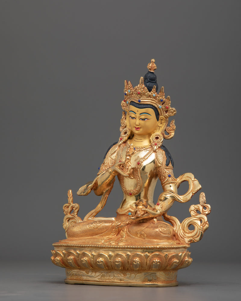 Tantric Buddhism Vajrasattva Buddhist Deity Statue | Enlightened Thunderbolt being