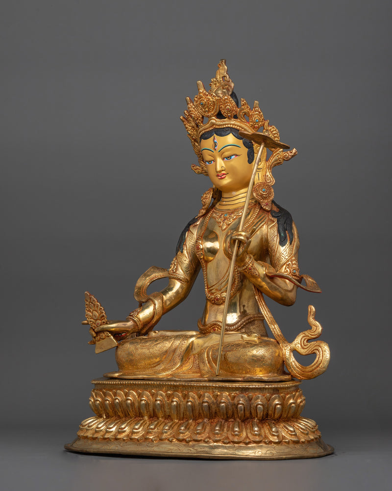 The White Umbrella Goddess Dukar Bodhisattva | Goddess Sitatapatra Sculpture