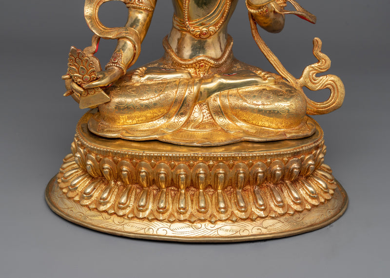 The White Umbrella Goddess Dukar Bodhisattva | Goddess Sitatapatra Sculpture