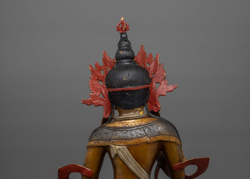 Upright Vajra Holder Vajrasattva Sacred Figurine | Spiritual Purification Deity