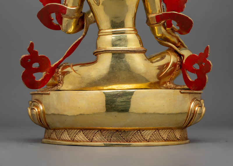 Prayer Green Tara Dharma Buddha Art | Arya Tara Mantra: Om Tare Tuttare Ture Soha