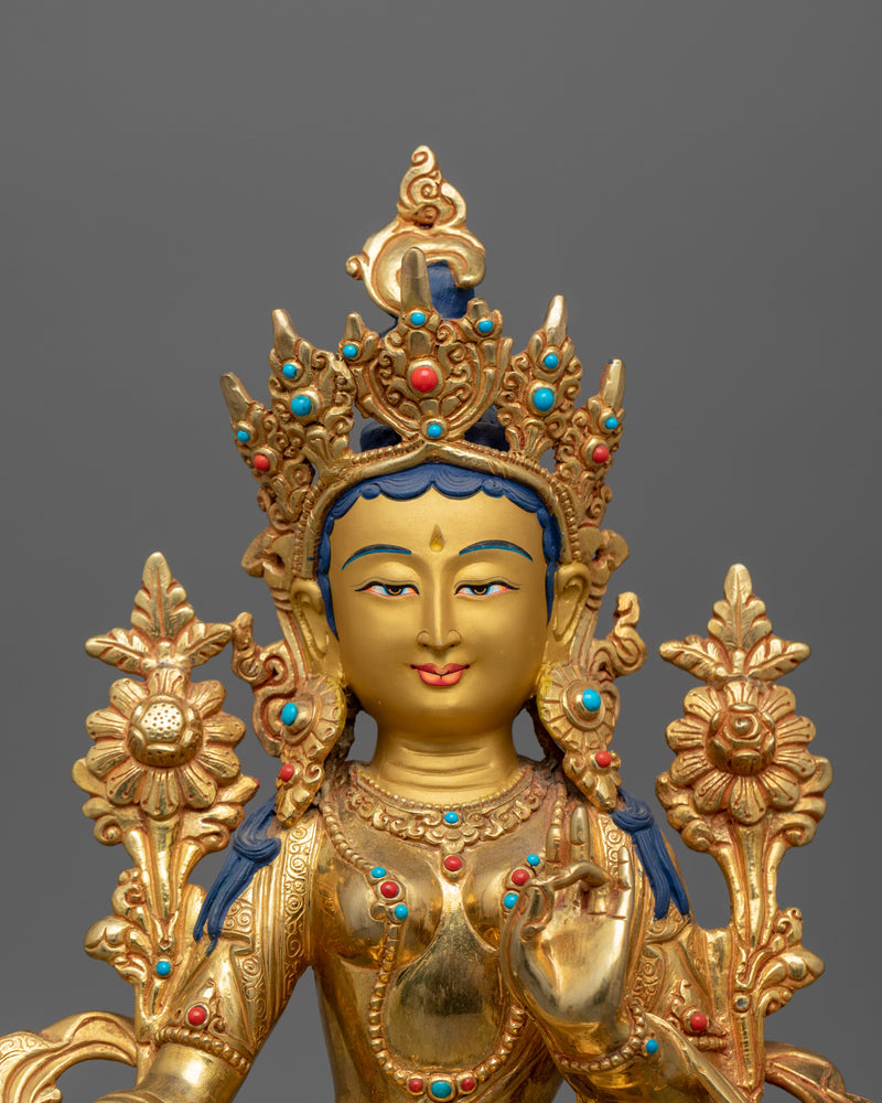 Syamatara Boddhisattva Idol for Buddhist Shrine | Symbol of Compassion and Swift Aid