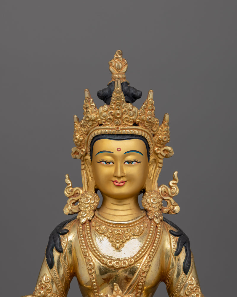 Amitayus Buddha of Long Life Sculpture | Sacred Buddhist Sculpture for Spiritual Well-being