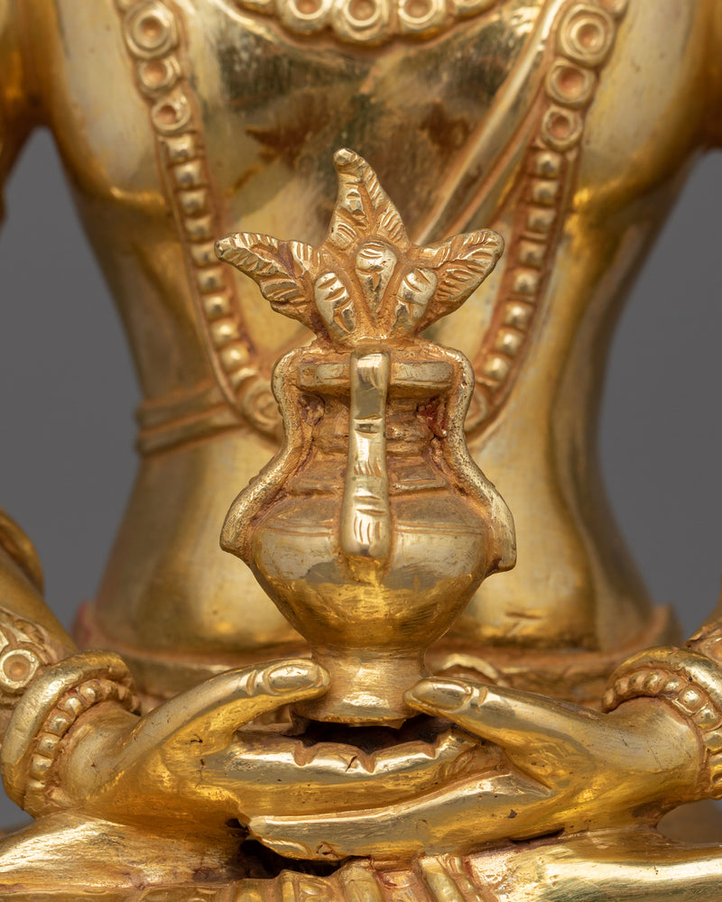 Amitayus Buddha of Long Life Sculpture | Sacred Buddhist Sculpture for Spiritual Well-being