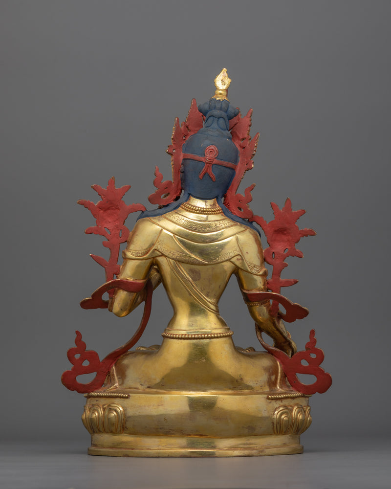 The Buddhist Feminine Deity White Tara Figurine | Tibetan Healing and Compassionate Deity