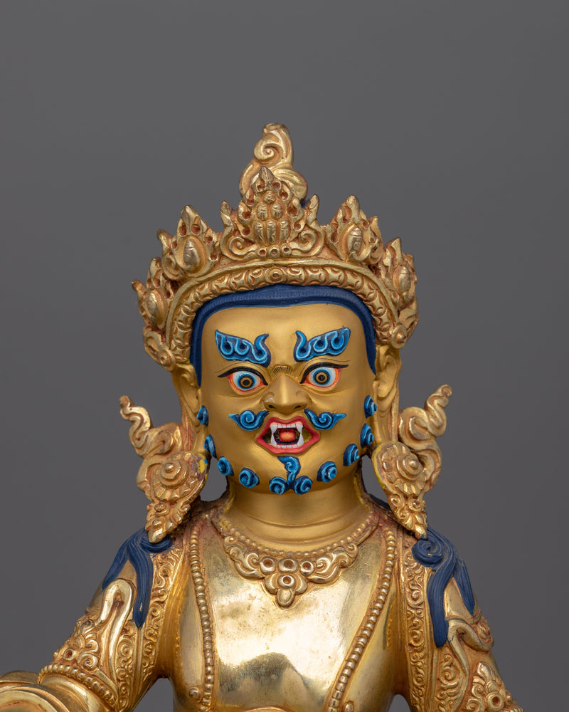 Himalayan Art of Dzambhala A Member of The Jewel Family | Buddhist Sculpture of Wealth Deity