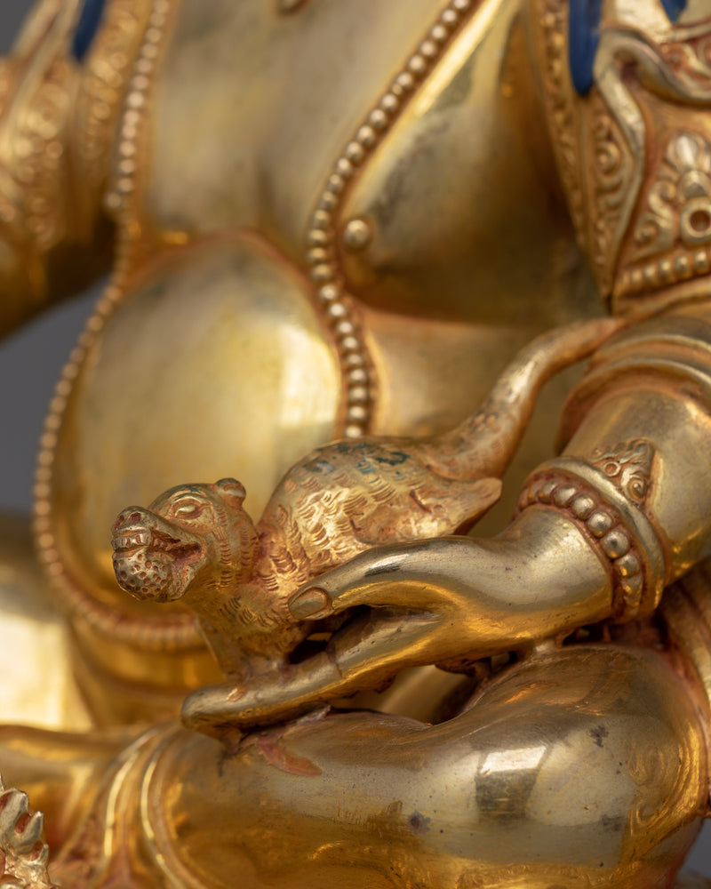 Himalayan Art of Dzambhala A Member of The Jewel Family | Buddhist Sculpture of Wealth Deity