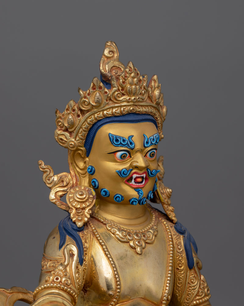 Himalayan Art of Dzambhala A Member of The Jewel Family | Buddhist Sculpture of Wealth Deity