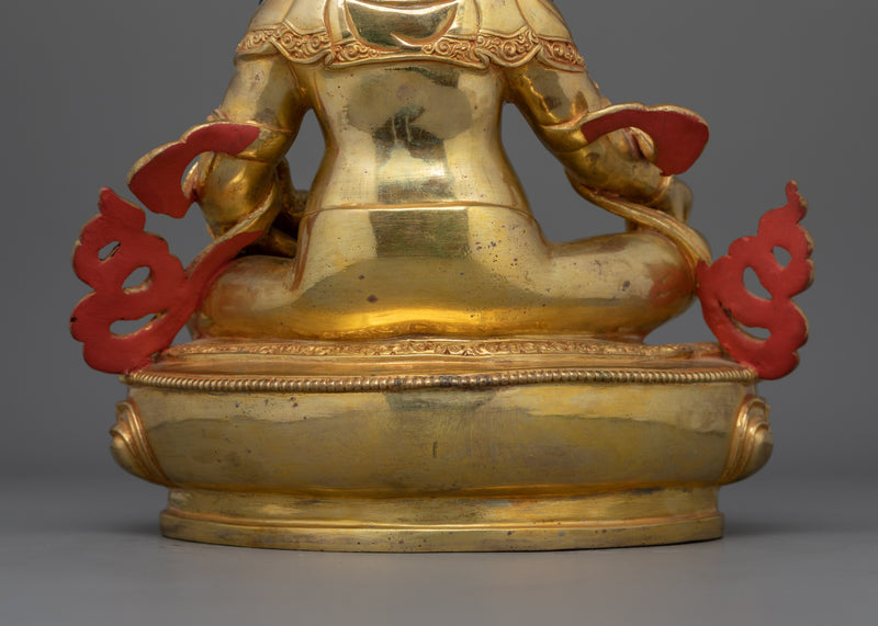 Himalayan Art of Dzambhala A Member of The Jewel Family | Buddhist Sculpture of Wealth Deity