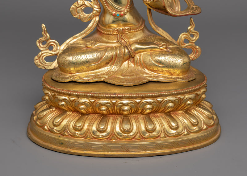 Manjushri Guardian of Spiritual Wisdom Sculpture | Perfect for Meditation and Spiritual Decor