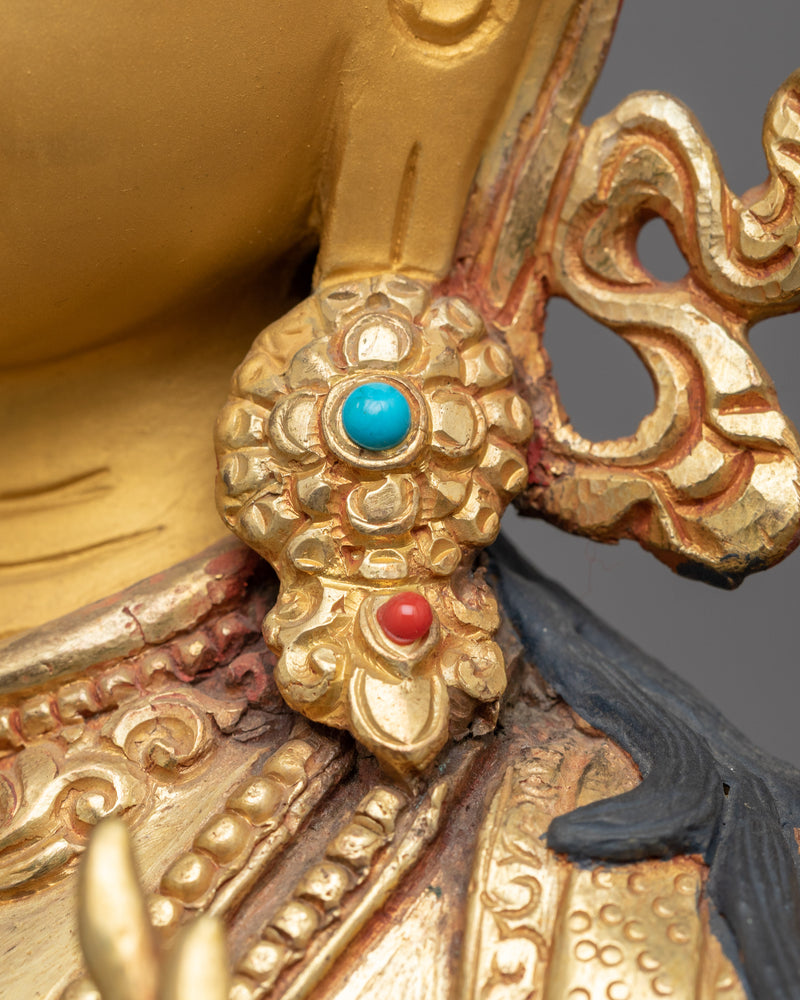 Manjushri Guardian of Spiritual Wisdom Sculpture | Perfect for Meditation and Spiritual Decor